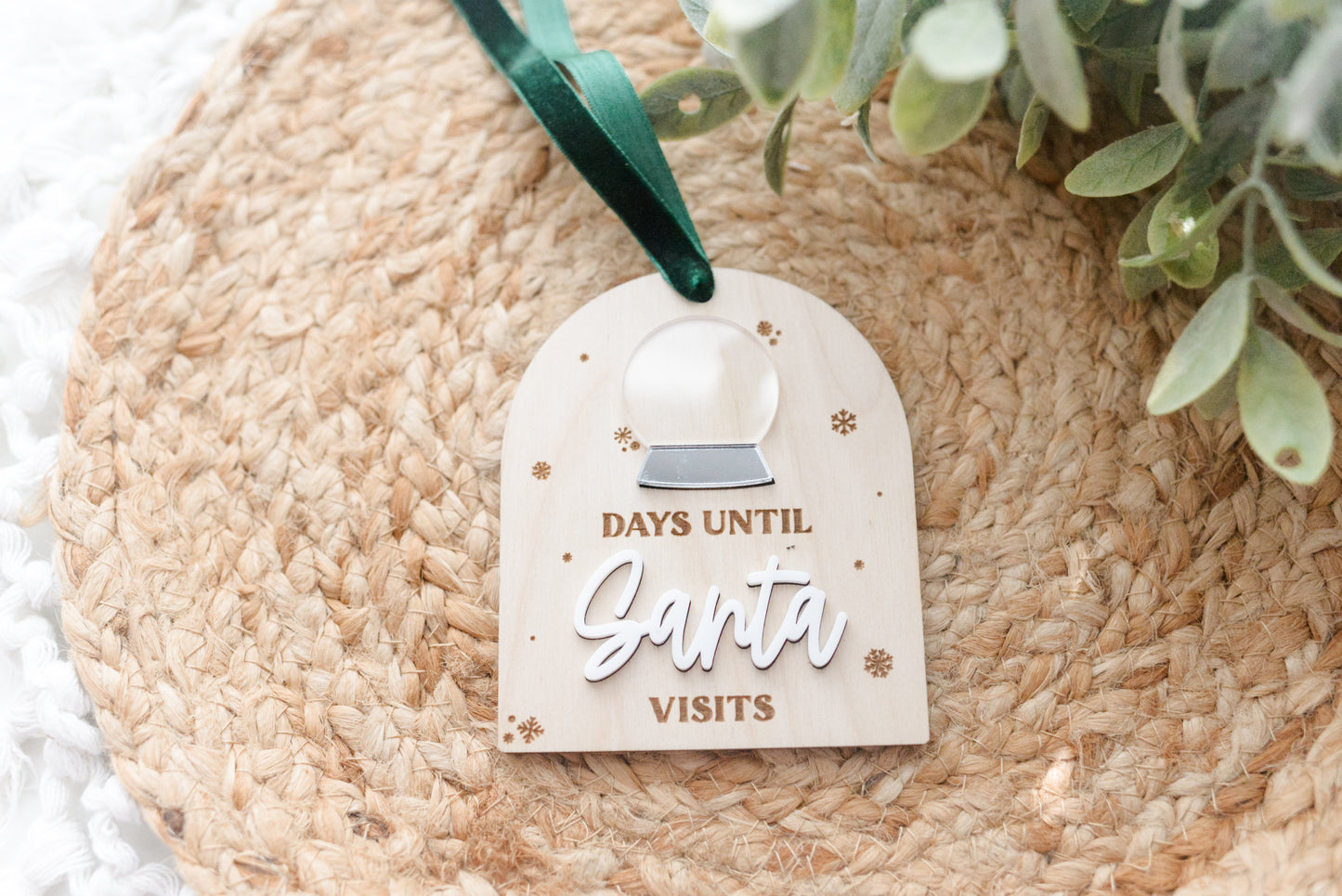 Santa Countdown Ornament