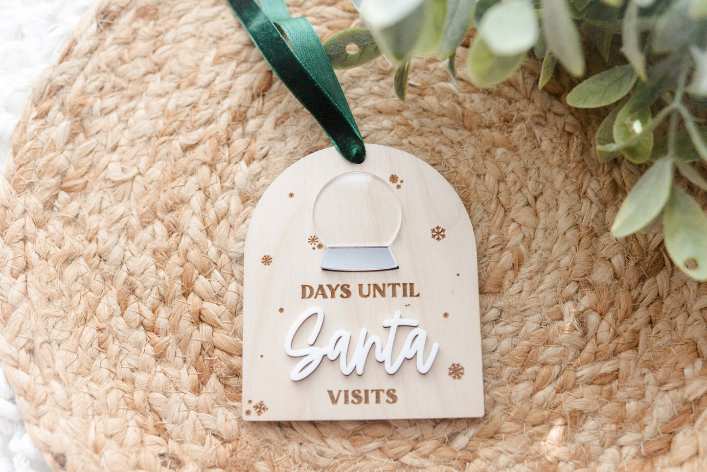 Santa Countdown Ornament