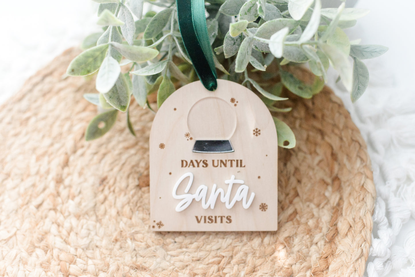 Santa Countdown Ornament
