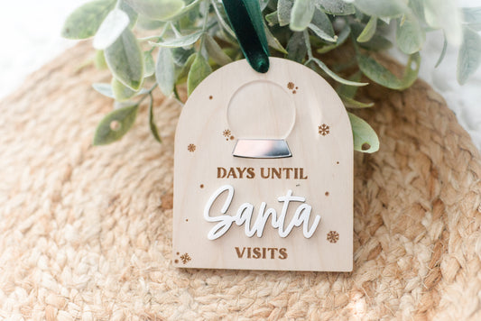 Santa Countdown Ornament