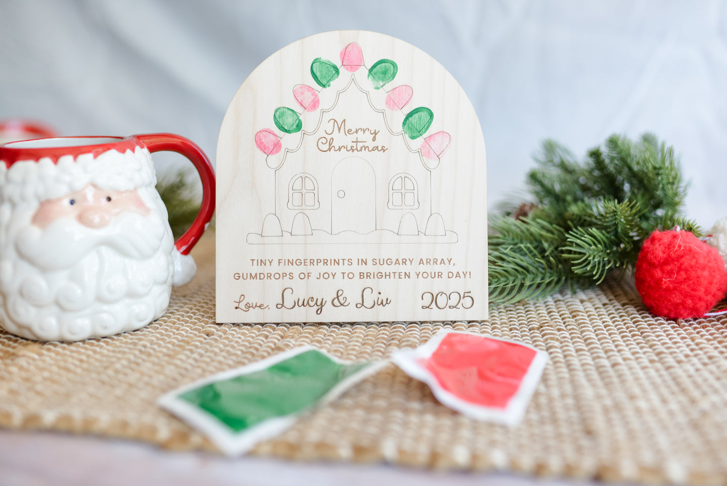 Gingerbread Fingerprints plaque