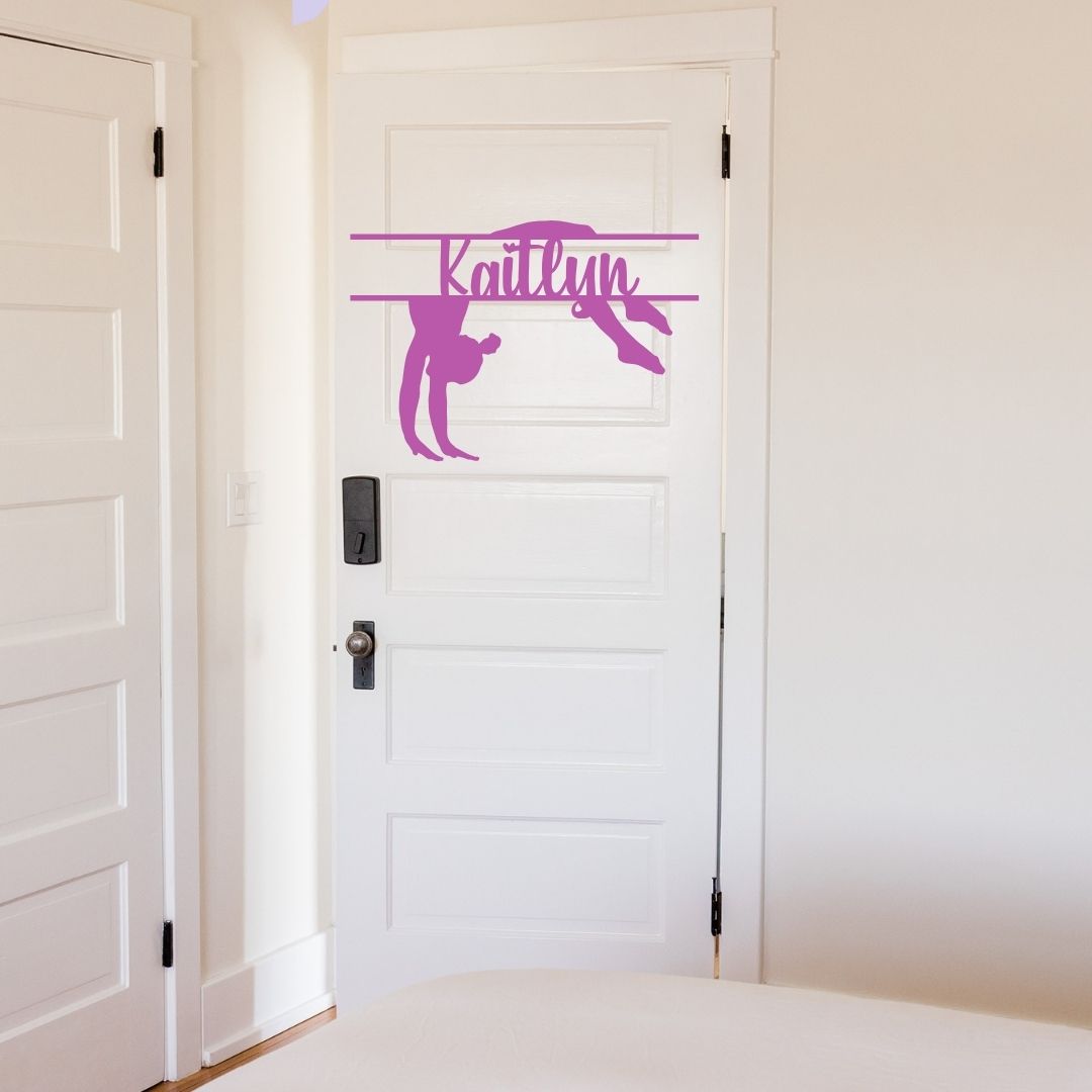 Personalized 18-inch ballerina door hanger