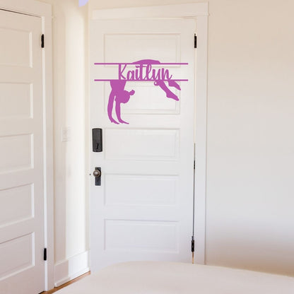 Personalized 18-inch ballerina door hanger