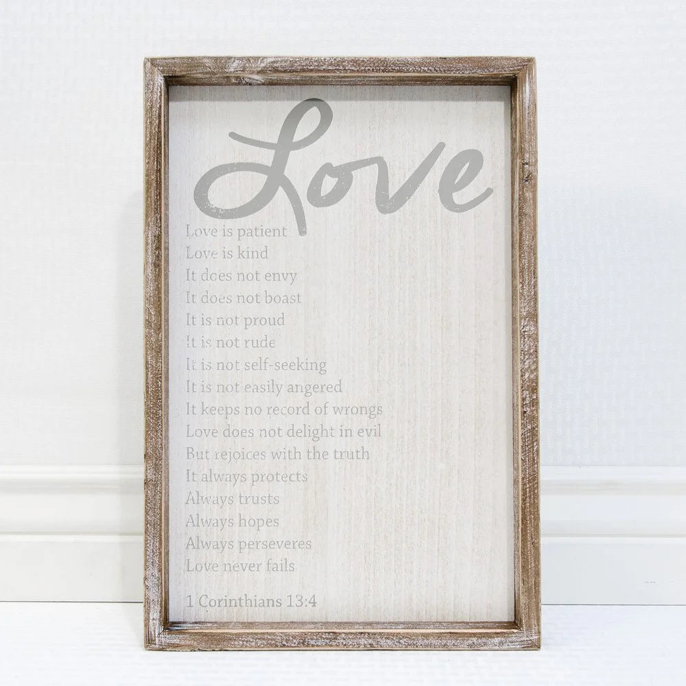 Love is sign 11x16.5x1.5