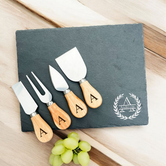 Personalized Slate Cheese Tray – Custom Engraved