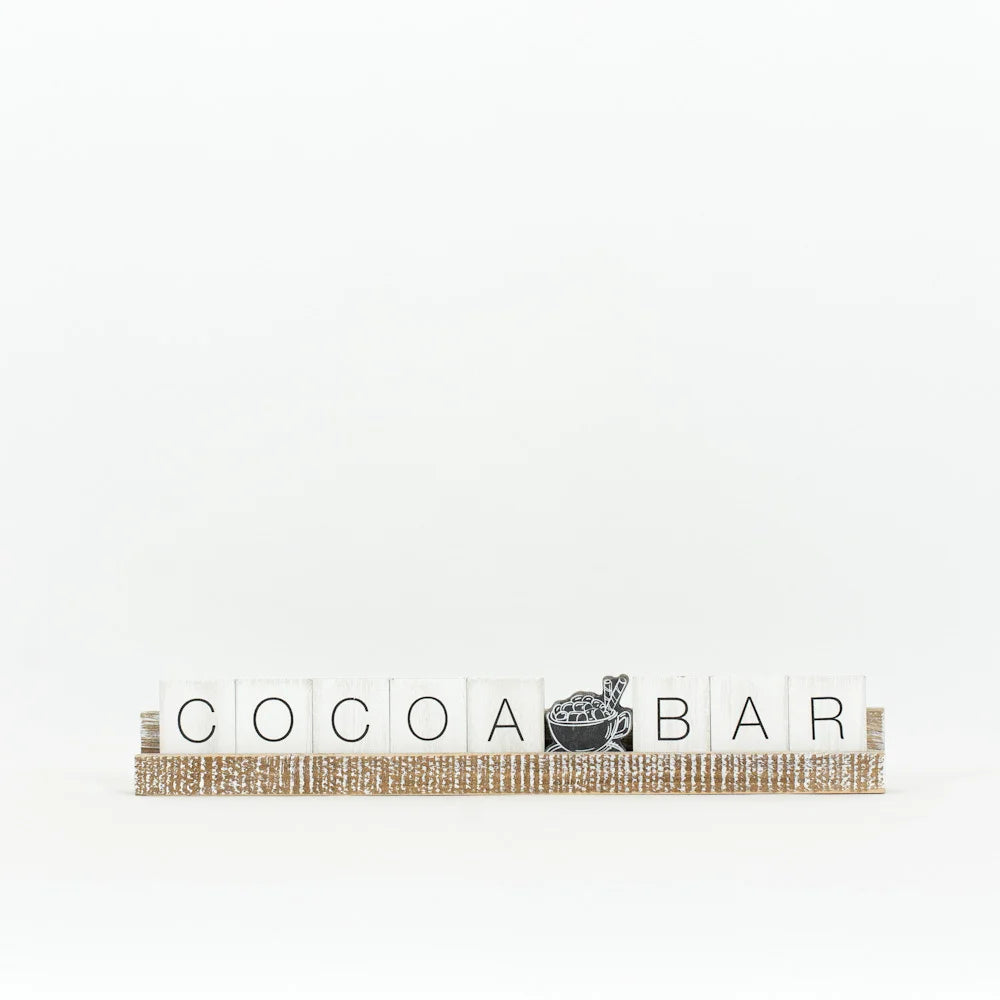 Hot Cocoa 20x2x1 Letter Ledge Kit