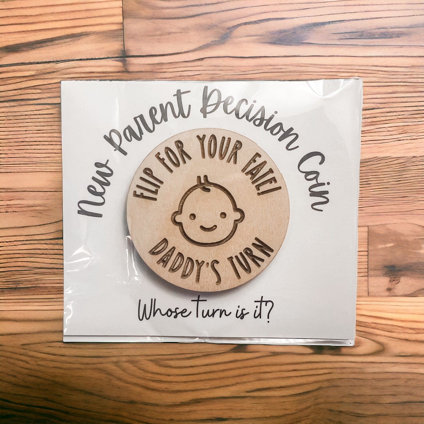 Mom + Dad Decision Coin | New Parent Gift