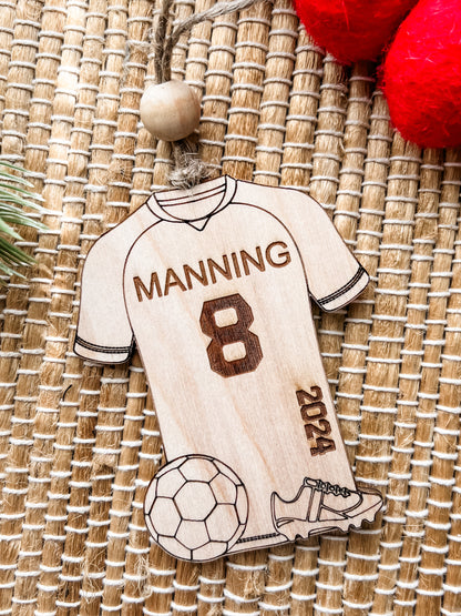 Personalized sports jerseys ornament