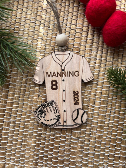 Personalized sports jerseys ornament