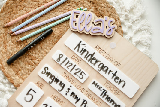 Extra name for first day board