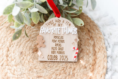 Favorite Things Ornament
