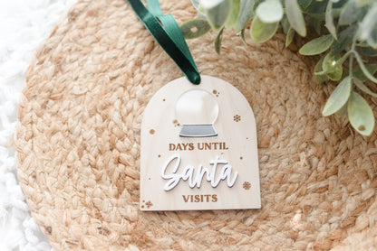 Santa Countdown Ornament