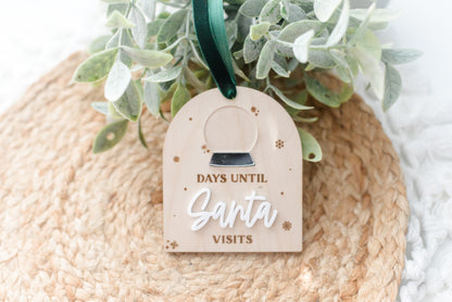 Santa Countdown Ornament