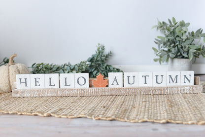 Hello Autumn 20x2x1 Letter Ledge Kit