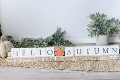 Hello Autumn 20x2x1 Letter Ledge Kit