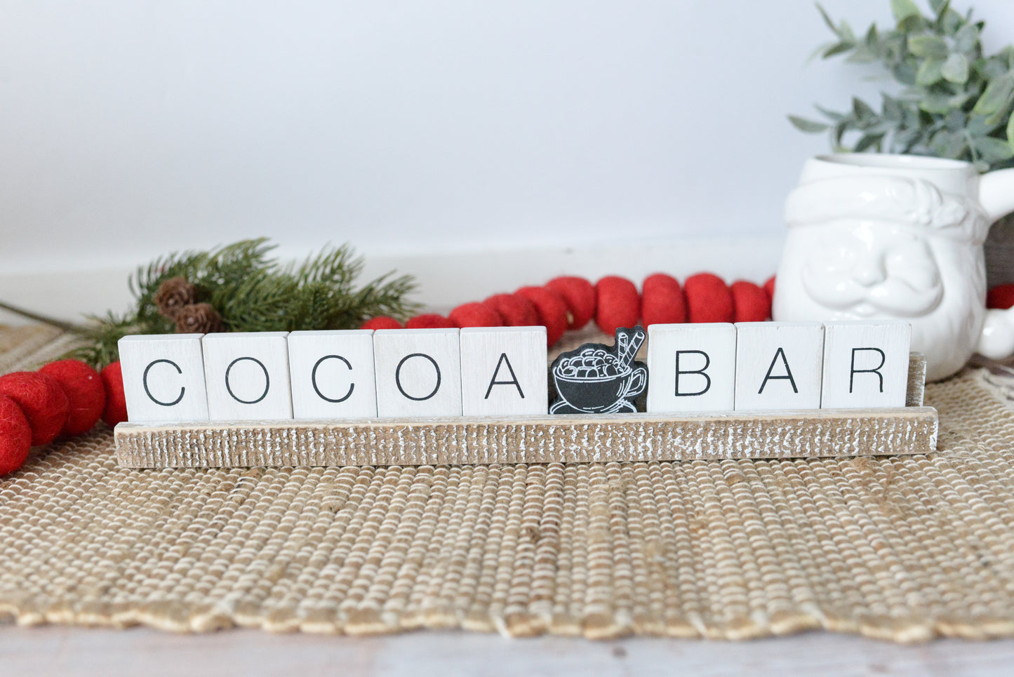 Hot Cocoa 20x2x1 Letter Ledge Kit