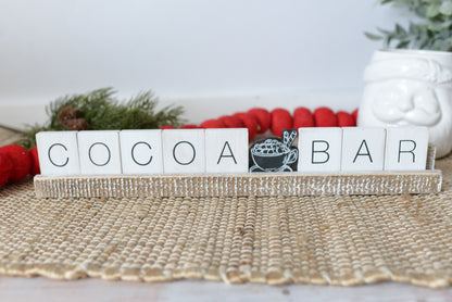 Hot Cocoa 20x2x1 Letter Ledge Kit