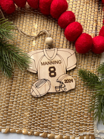 Personalized sports jerseys ornament