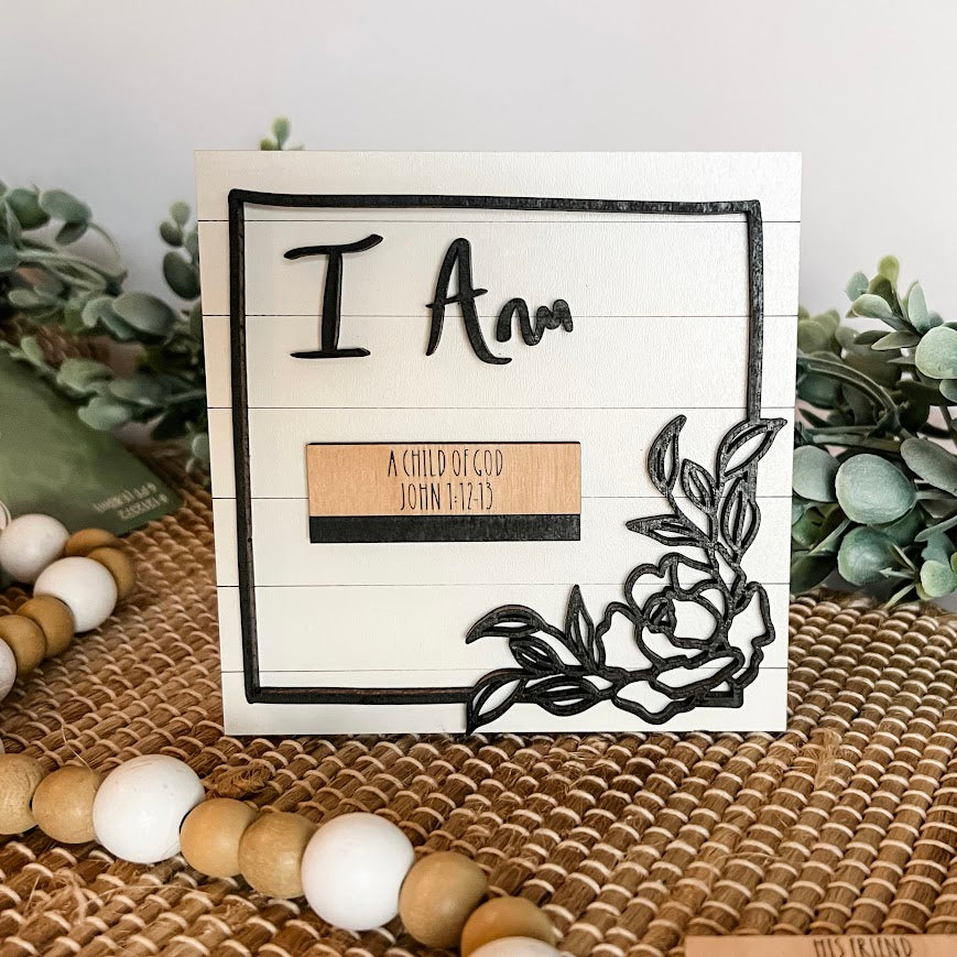 Who God Says You Are - Interchangeable Christian Plaque