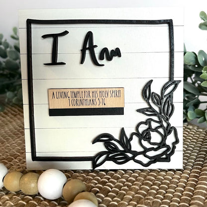 Who God Says You Are - Interchangeable Christian Plaque