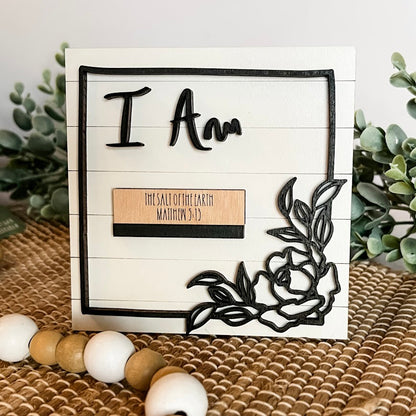 Who God Says You Are - Interchangeable Christian Plaque