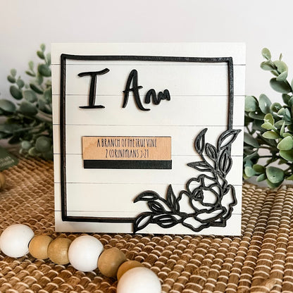 Who God Says You Are - Interchangeable Christian Plaque