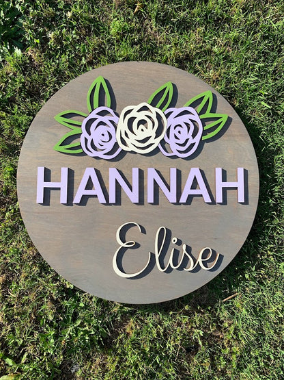 Custom 18” Baby Name Sign – Let’s Design Something Beautiful Together!