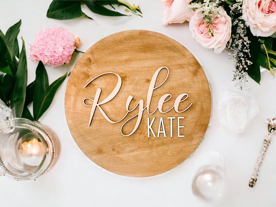 Custom 18” Baby Name Sign – Let’s Design Something Beautiful Together!
