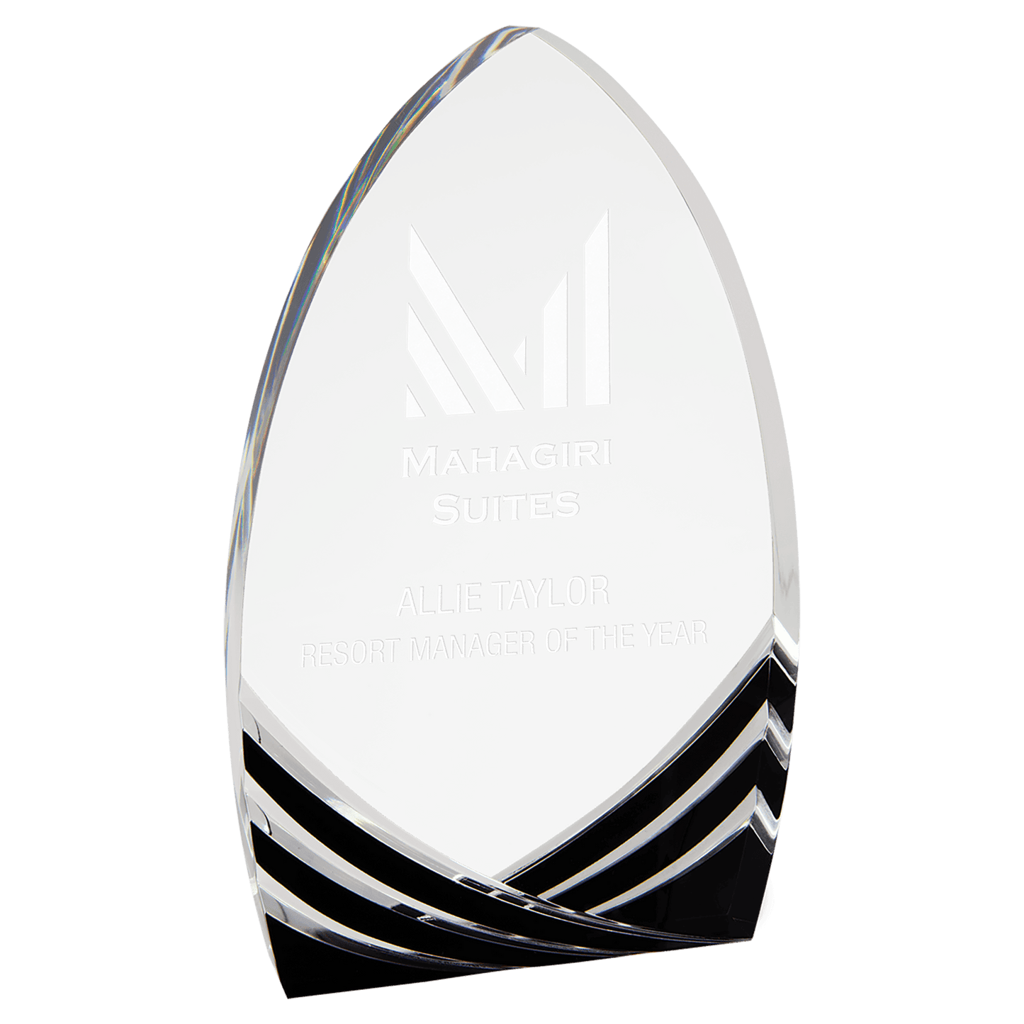 8”Black Cathedral Soaring Acrylic Award