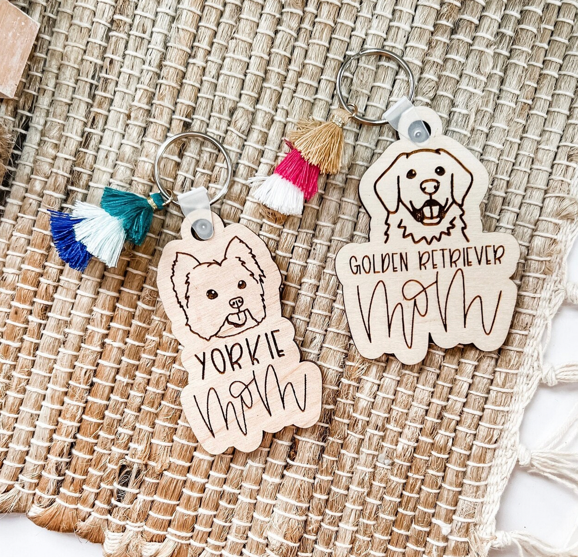 Dog Mom Keychain