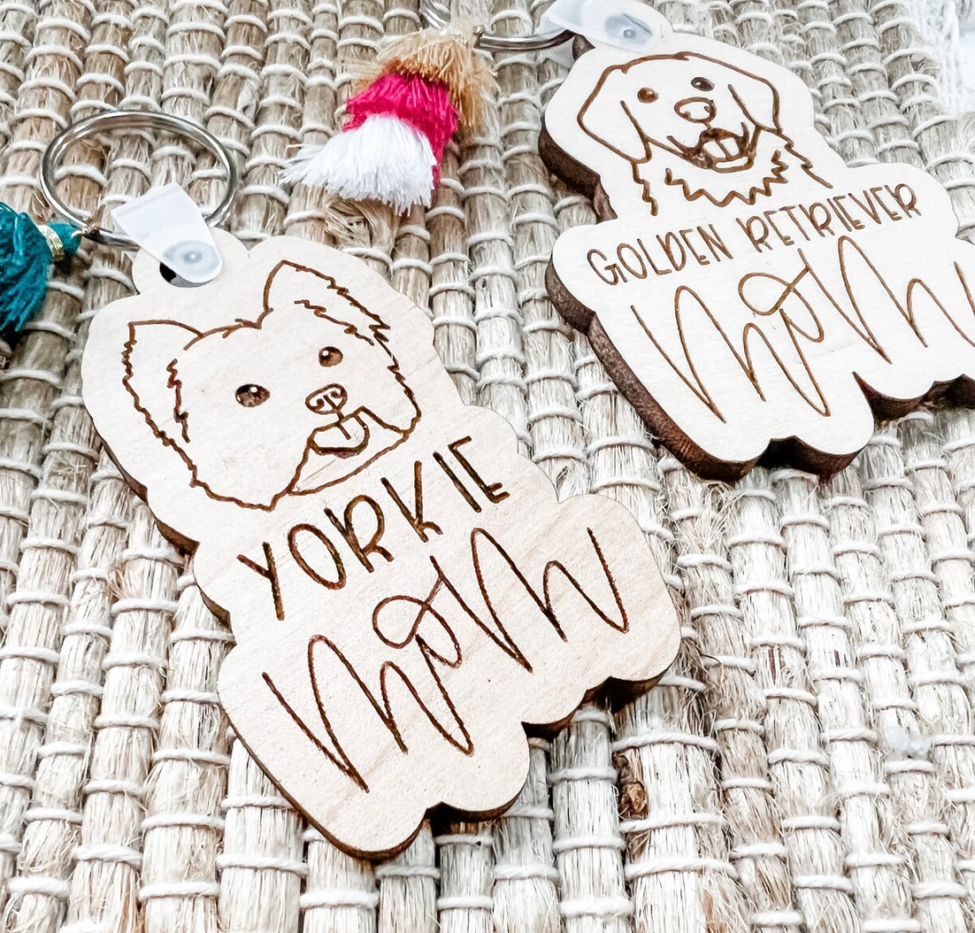 Dog Mom Keychain