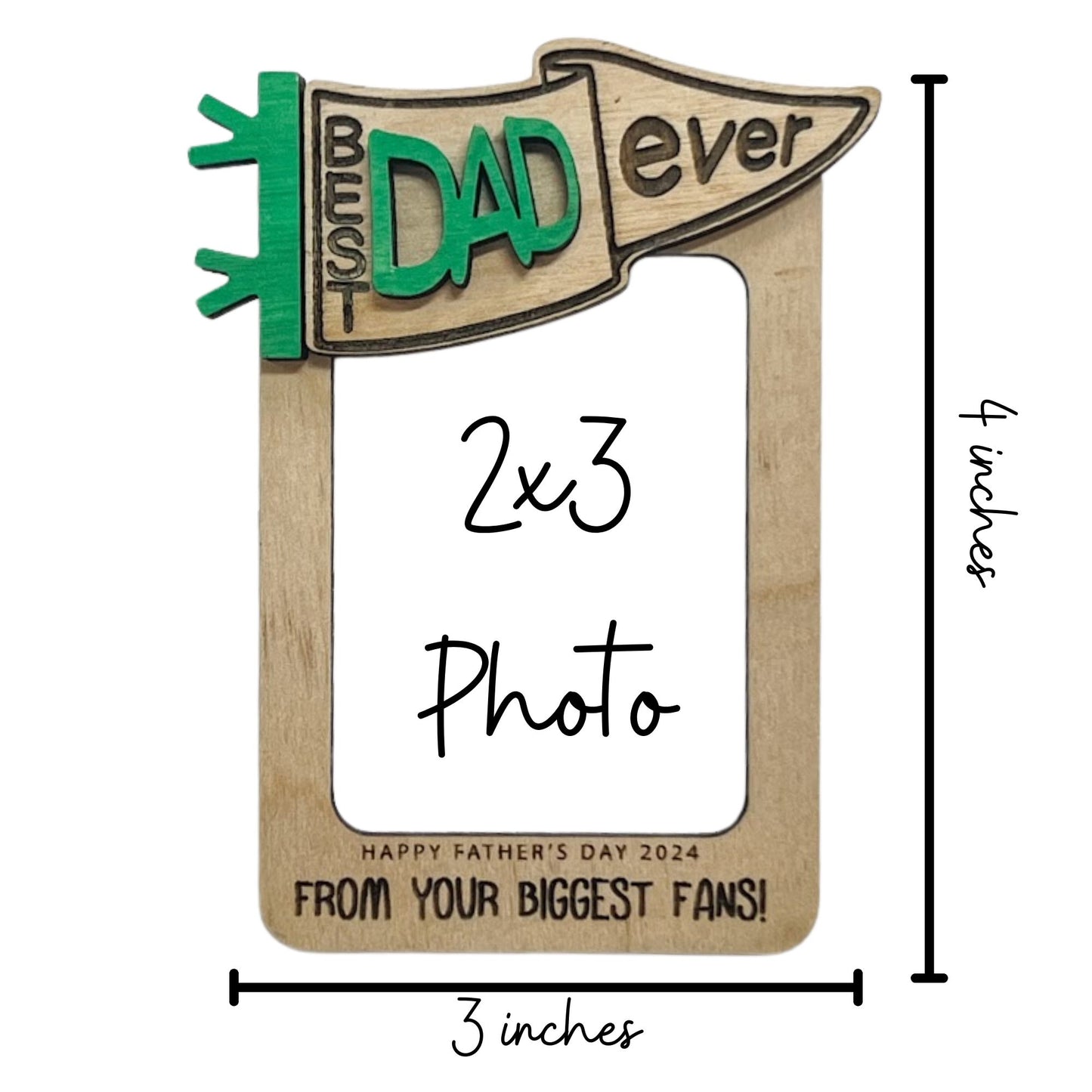 Father's Day Gift Fridge Photo Magnet, Gift for Dad, Father’s Day, Car Visor Clip, Personalized Picture Frame, Car Visor Clip, Grandparent