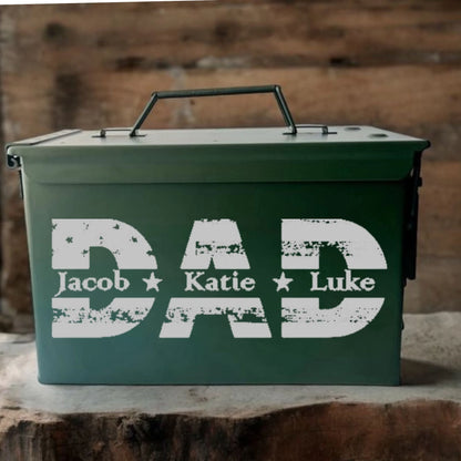 Personalized Ammo Box, Custom Father's Day Gift