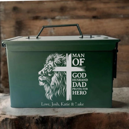 Personalized Ammo Box, Custom Father's Day Gift