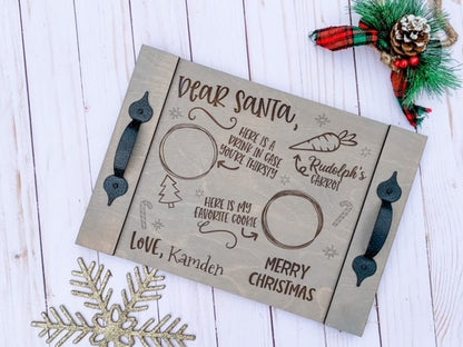 Personalized Santa Tray