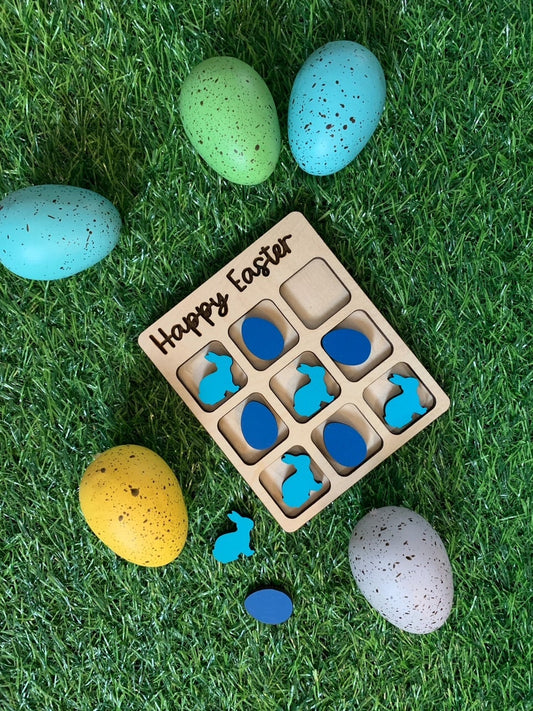 Personalized Tic Tac Toe Game for Easter