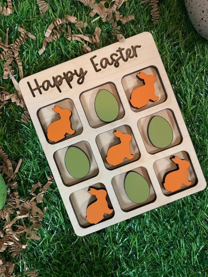 Personalized Tic Tac Toe Game for Easter