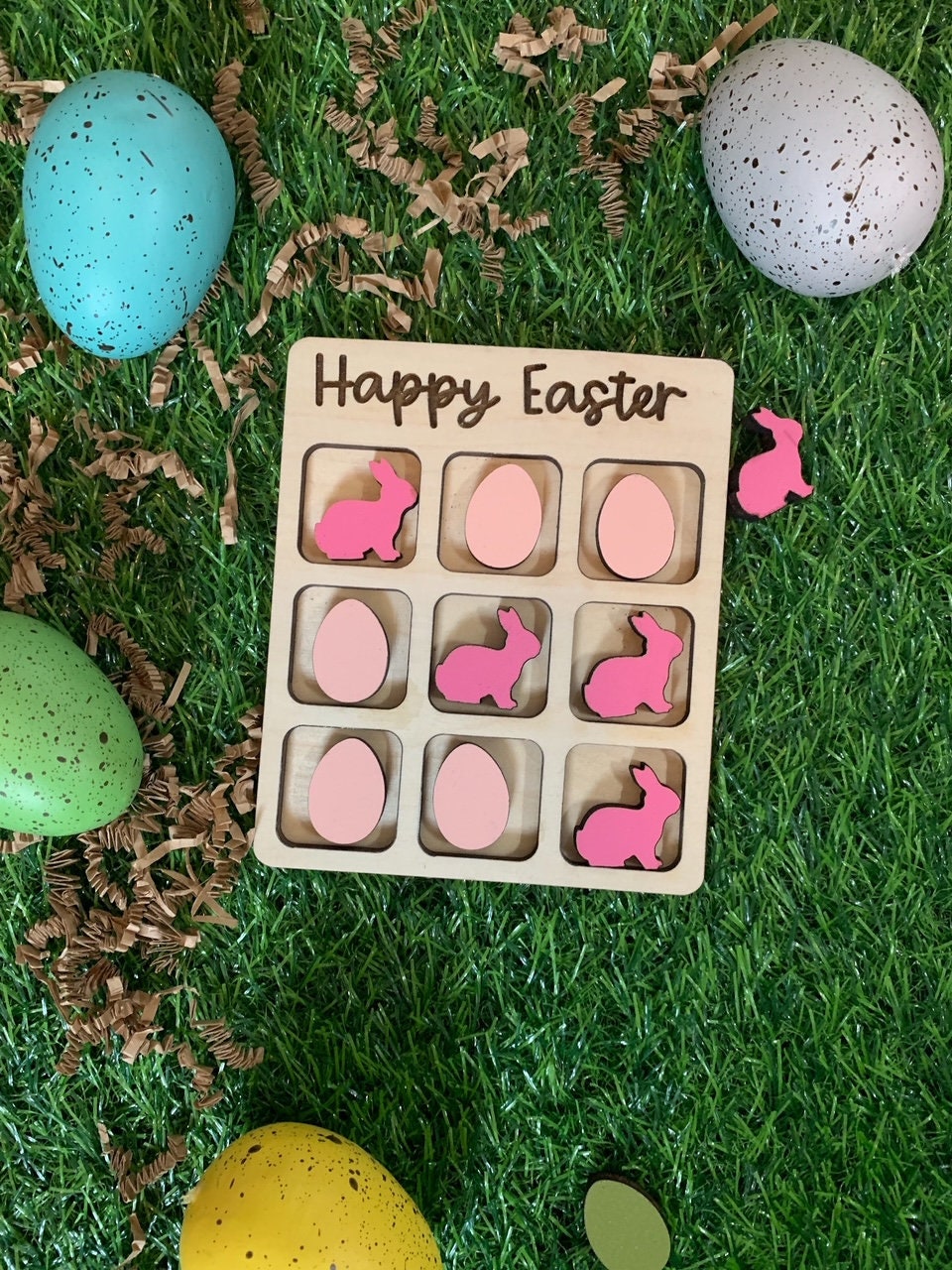 Personalized Tic Tac Toe Game for Easter