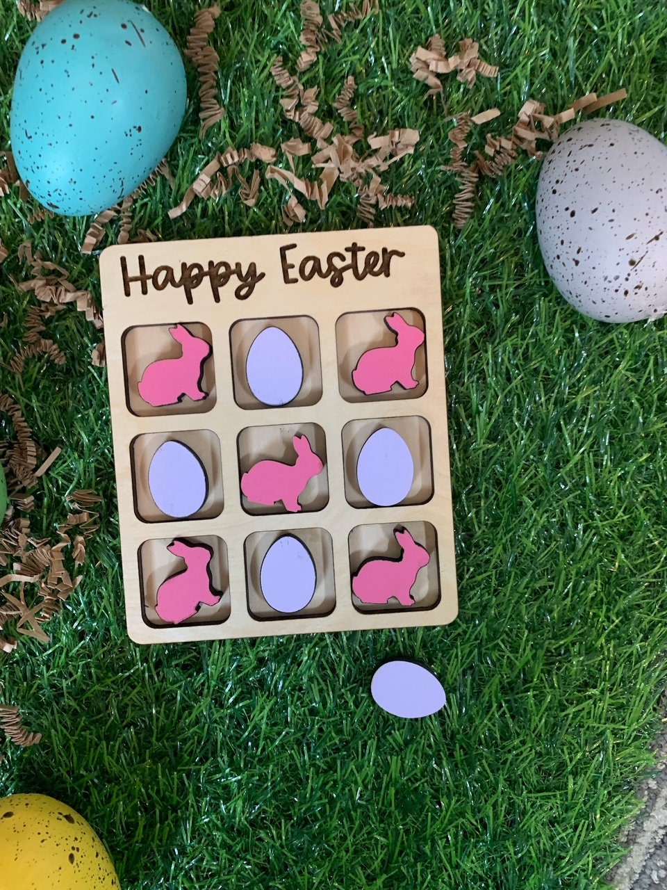 Personalized Tic Tac Toe Game for Easter