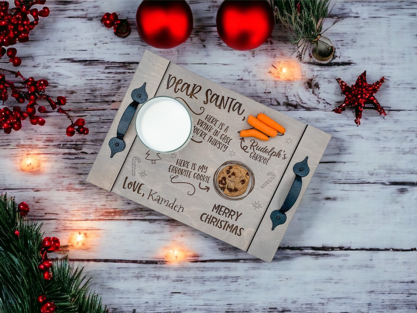 Personalized Santa Tray