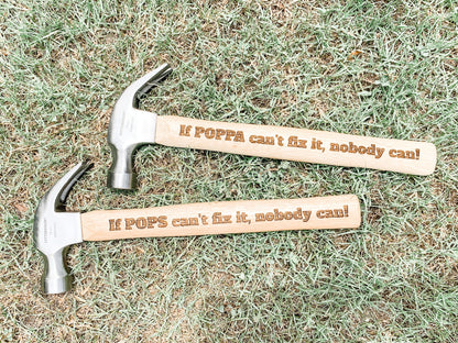 Personalized Engraved Hammer and Wooden Keepsake Box 